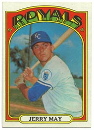 1972 Topps Baseball Cards      109     Jerry May